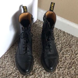 Dr. Martins black combat boots